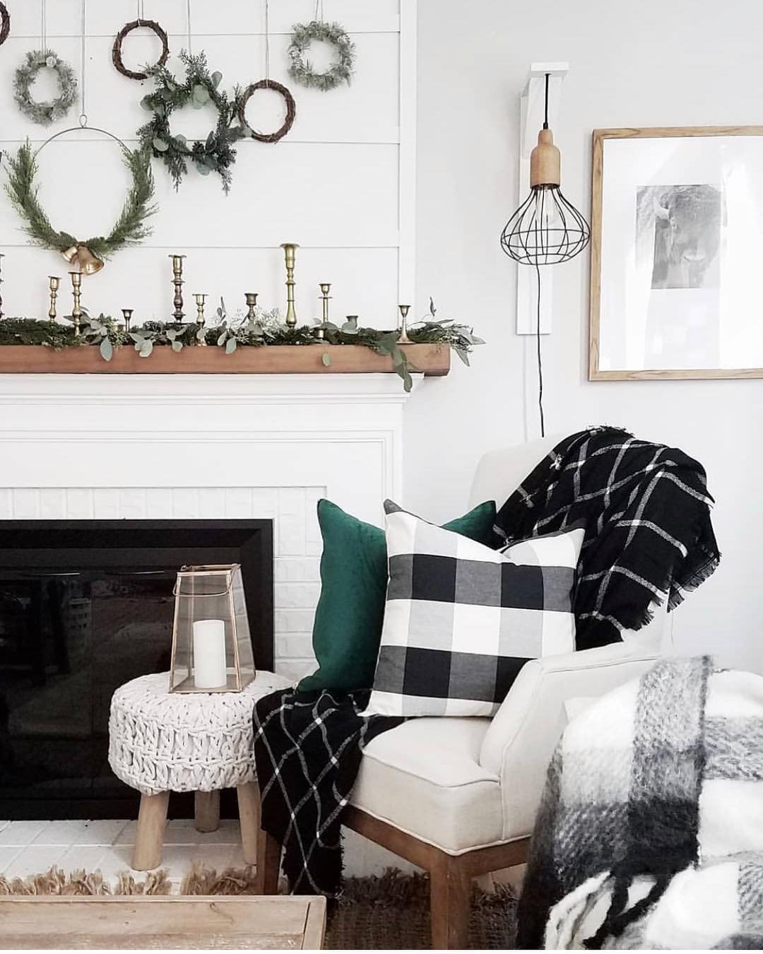 Buffalo Check: Black & White Year-Round Home Decor Ideas