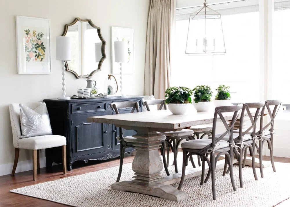 How to get the Farmhouse Style Dining Room