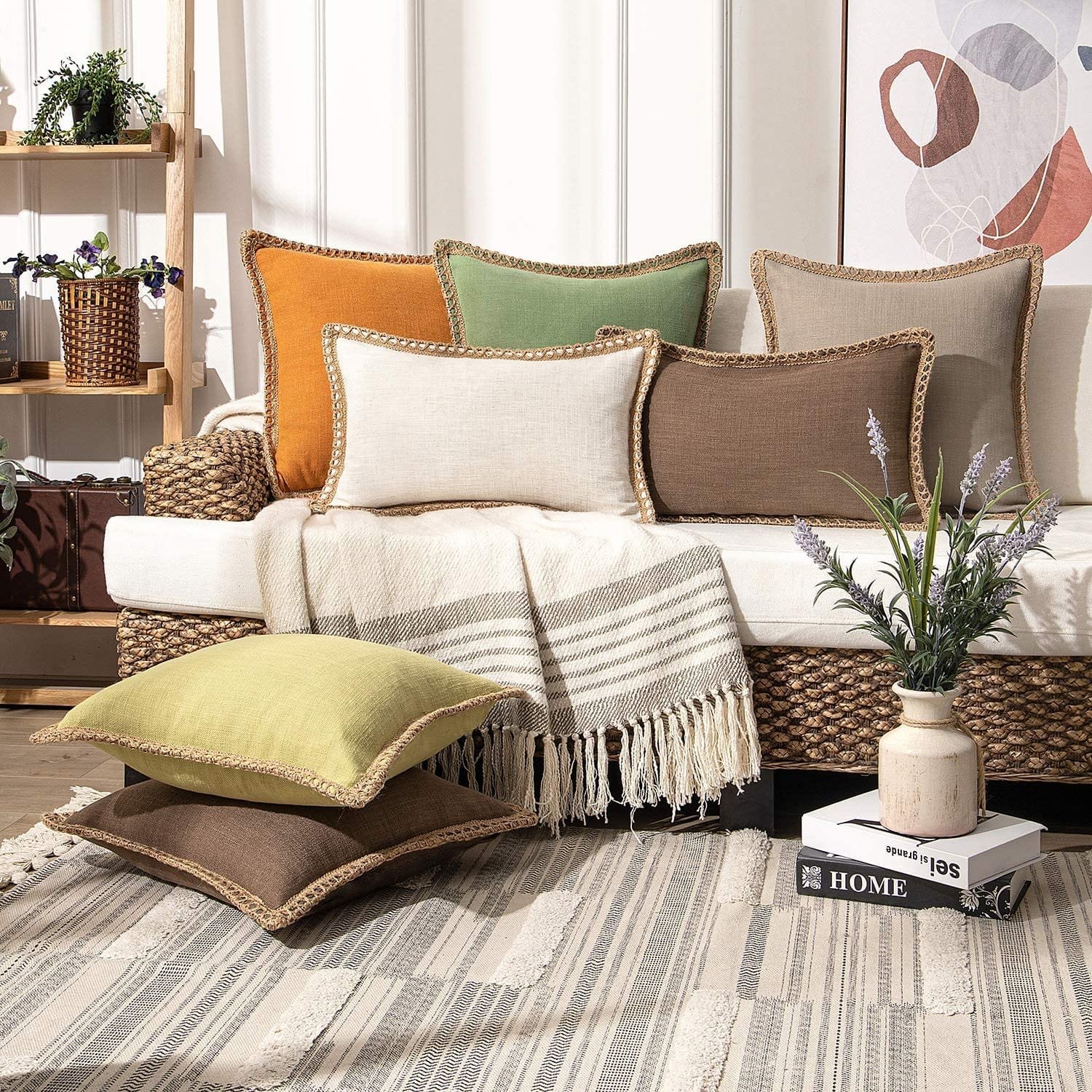 Burlap-Trimmed-Farmhouse-Pillowcases