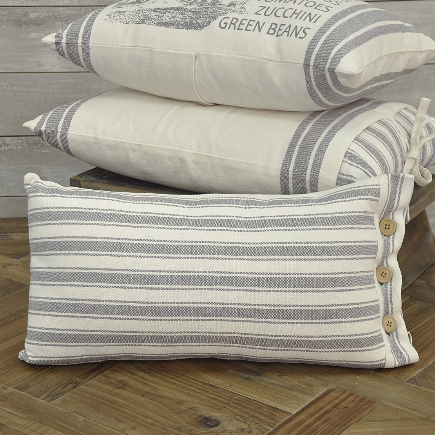 Ticking-Stripe-Farmhouse-Decor-Pillowcase